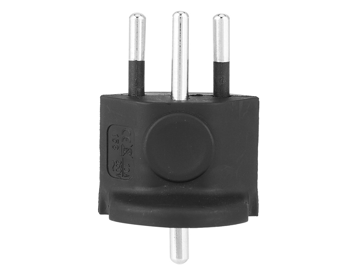 Adaptador De Tomada Europeu Para Suíça Yd-153, 10a 250v 2500w, Branco De Alta Qualidade