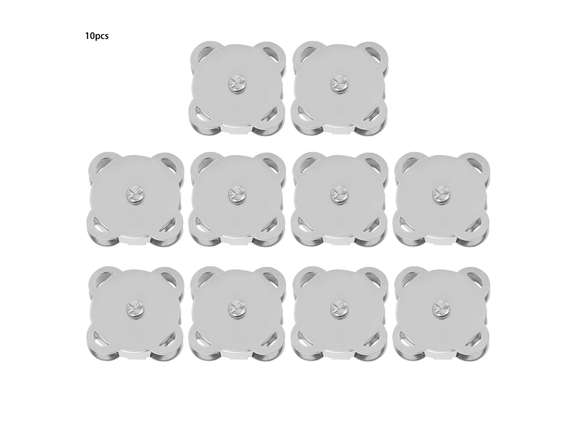 Fechos Magnéticos Metal Branco Diy