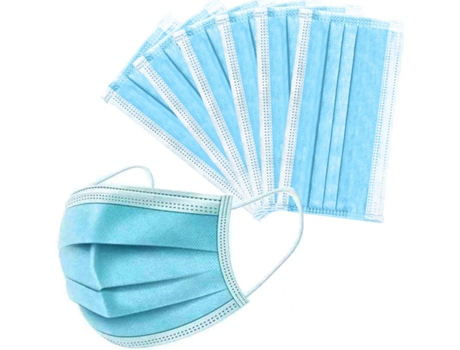 Máscara de Proteção 3 Layers Dustproof Blue Mask Disposable Mask