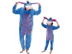 Pijama Unissex Para Adultos Snug Fit, Traje De Animal Flannel Cosplay Para Halloween, Roupa De Dormir E Lar Burro L