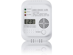 Detector Monóxido Carbono Bateria. Ecrã e Termómetro.