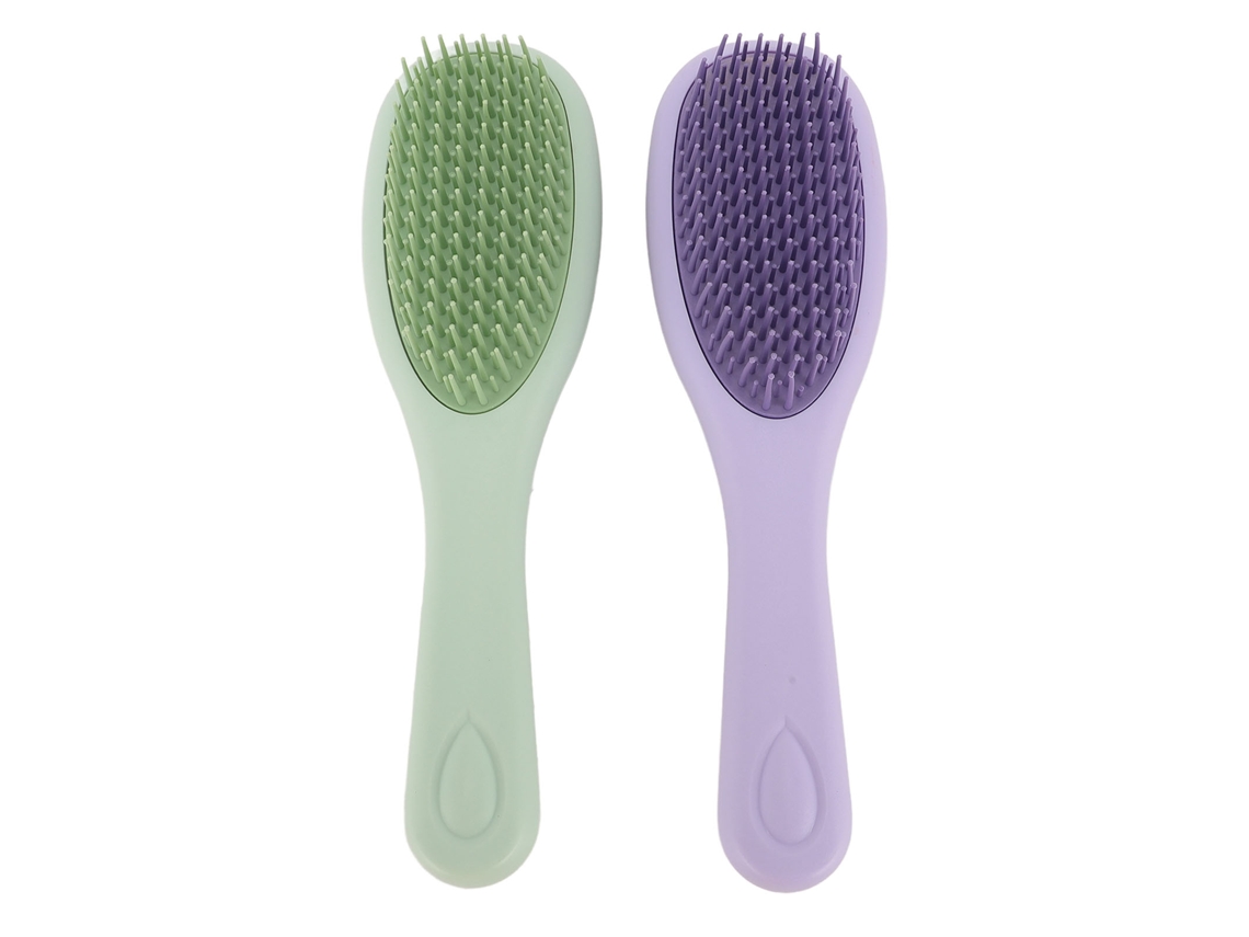 2pcs Cepillo De Shampoo De Silicona Para Masaje De Cuero Cabelludo Y Limpieza Del Cabello