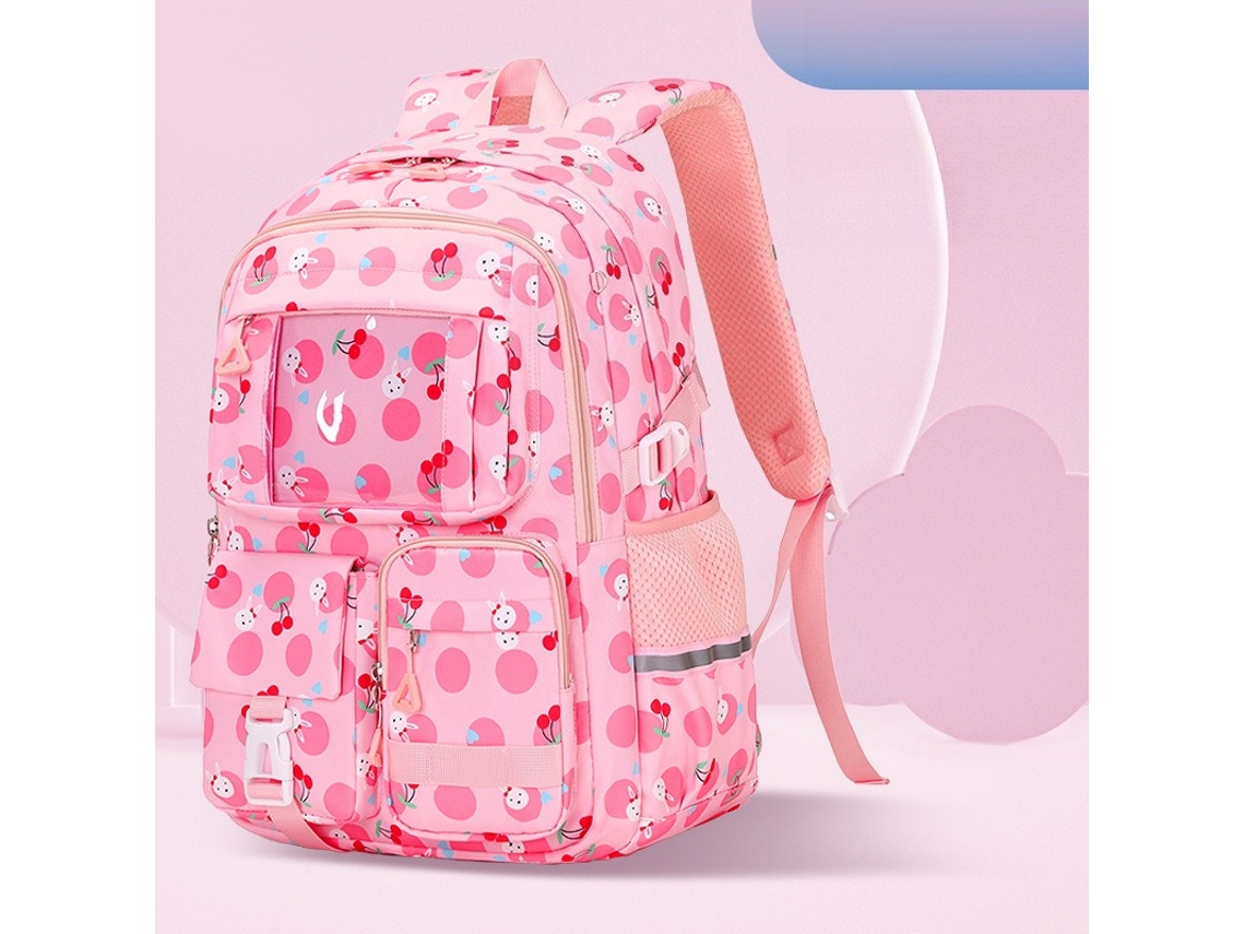 Mochila Infantil Para Menina, Ideal Para Livros Escolares Do Ensino Básico E Secundário. Rosa Hexinyigjly