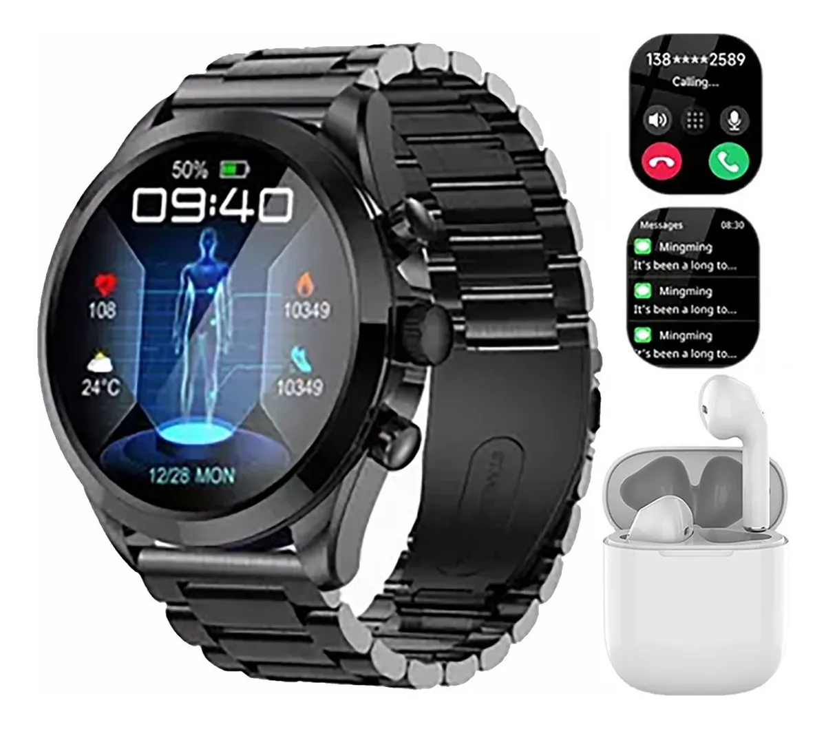 Smartwatch para Huawei iOS com Monitor de Glicose no Sangue