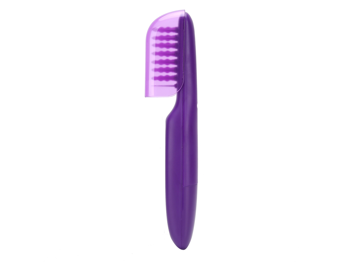 Pente Desembaraçador Elétrico De Uso Húmido E Seco Com Íons Negativos E Massagem Estilo Roxo