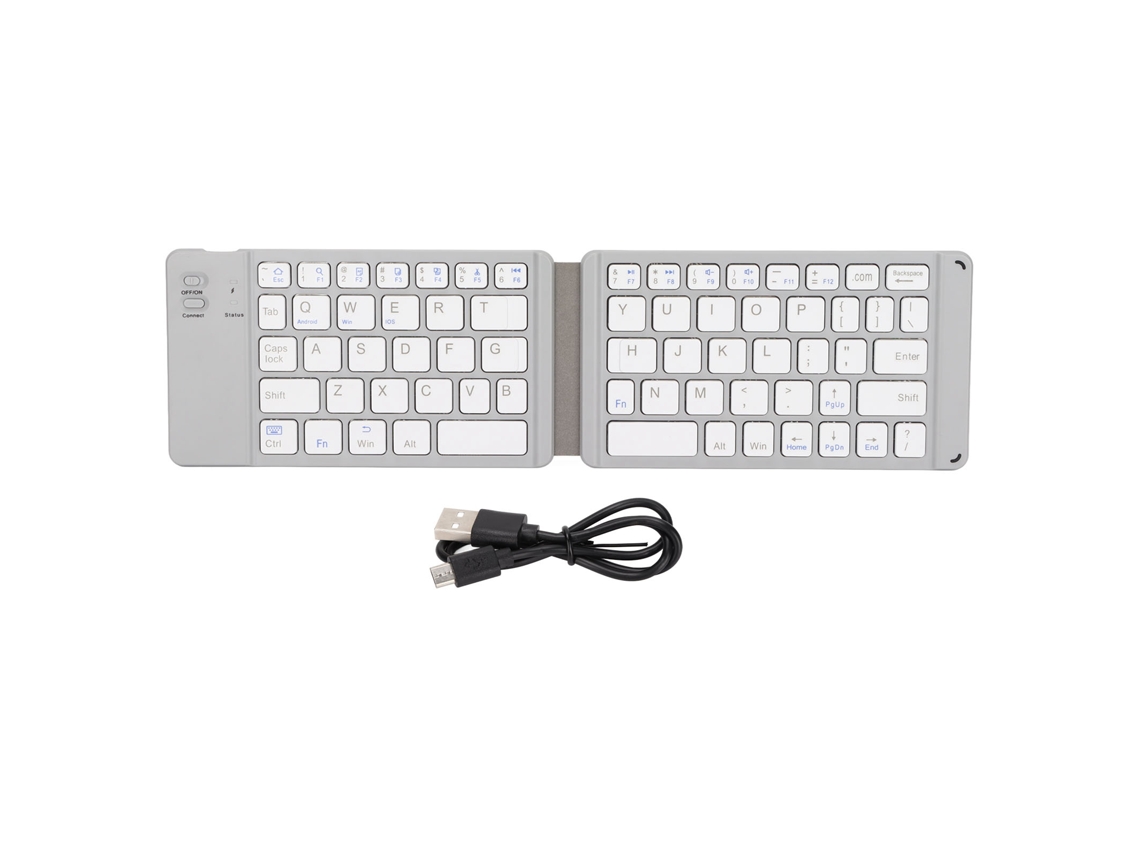 Teclado Bluetooth Dobrável (conexão Sem Fio, Tamanho De Bolso E Portátil)