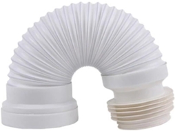 Conector Flexível Para Vaso Sanitário, Tubo De Esgoto Extensível, Pvc Branco 250mm A 500 Conexão E Resistente