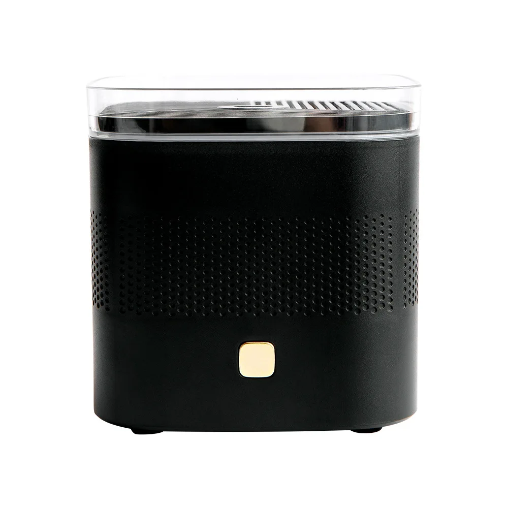 (preto Usb) Difusor Ultrassônico De Óleos Essenciais De 200 Ml Com Luz Led E Interface Usb
