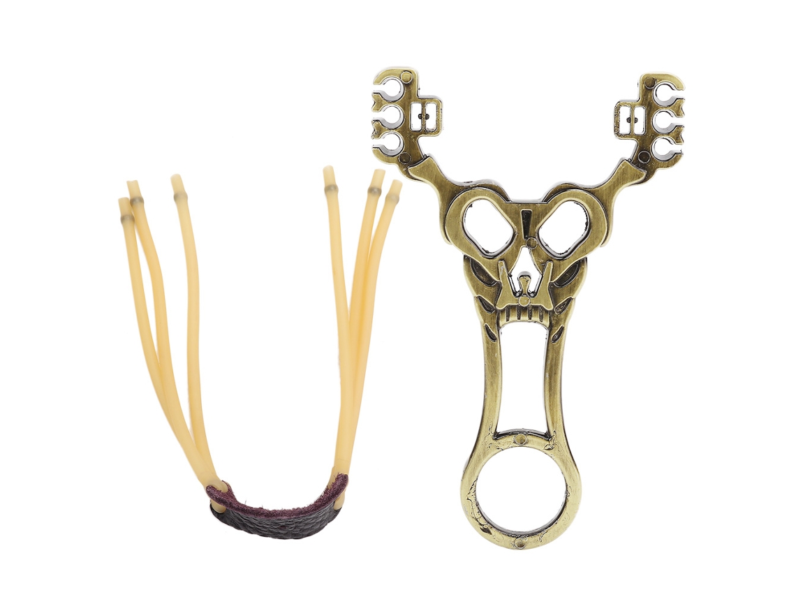 Lança Pedras de Metal Durável para Caça e Pesca
