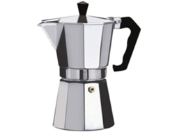 Cafeteira Mocha em Alumínio para 3 Xícaras Cinza