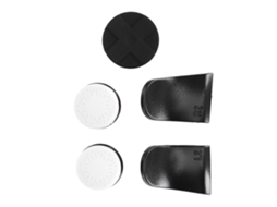 Kit de 5 capas protetoras para analógicos, botões, gatilhos L2 e R2 para PS5 CHABERLU (branca)