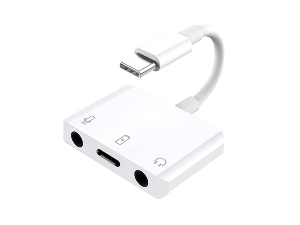Microfone Estéreo Alto-Falante Fone de Ouvido Entrada de Áudio Adaptador de Cabo de 3 5 Mm Placa de Som Tipo C ALLINLESS
