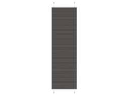 Vidaxl Preto Plissada Cega 65x200 Cm Largura Tecido 64,4 Cm Poliéster