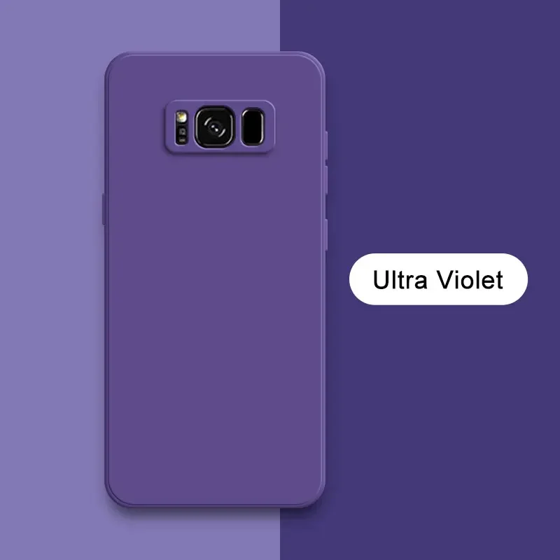Capa De Celular Em Silicone Líquido (samsung Note 9, Roxo Escuro), Macia E Resistente A Impactos.