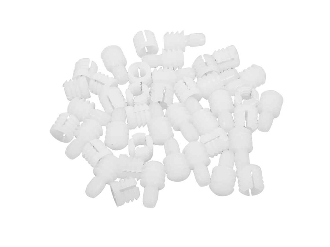 Conectores De Móveis De Nylon Branco, Conjunto De 100 Peças.