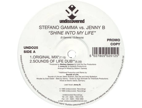 Vinil Shine Into My Life Undiscovered