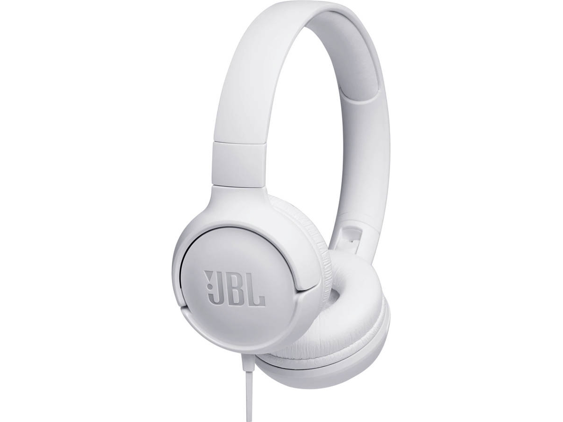 Auscultadores com Fio JBL Tune 500 (On Ear - Microfone - Branco)