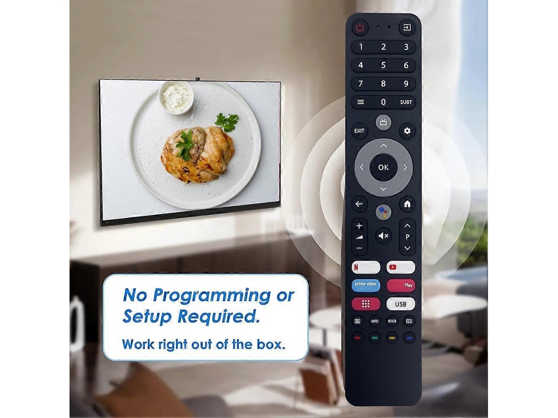 Controle Remoto De Substituição Para Dexp Q551 Q651 A321 A431 A501 A551 Para Tv Viomi D2290b Para Tv Chiq Plusham Ua501uhd (sem Voz)_glo