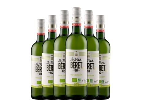 Vinho branco LE PETIT BÉRET Sauvignon Branca Sem Álcool (0.75 L - 6 Unidades)