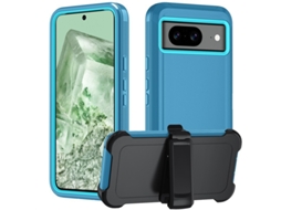 Capa Hexinyigjly Para Google Pixel8a Com Clip De Cinto | Proteção Total Anti-quedas Azul-celeste