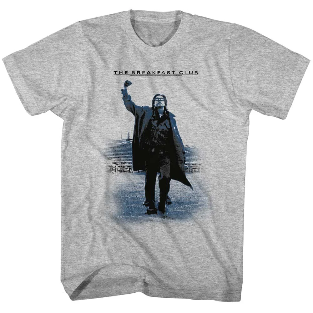 Unisex Adult T-shirt Rockinstone Breakfast Club Movie Victory Heather Gray Sizes