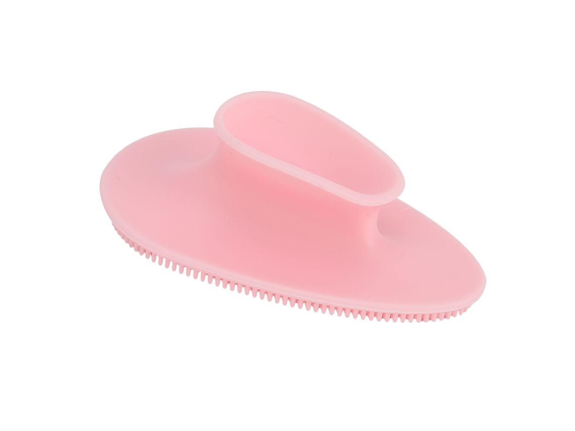 Pincel De Limpeza Facial De Silicone Rosa Multifuncional Para Limpeza Profunda, Exfoliação E Massagem