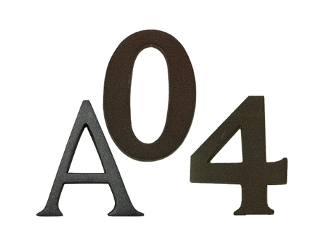 Letra SICROM Latão 100 Mm