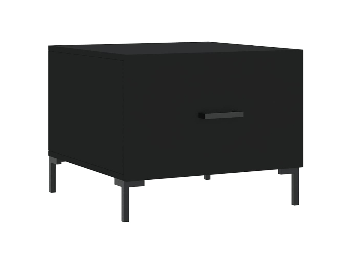 Mesa de Centro 50x50x40 Cm Derivados de Madeira Preto MAISON EXCLUSIVE