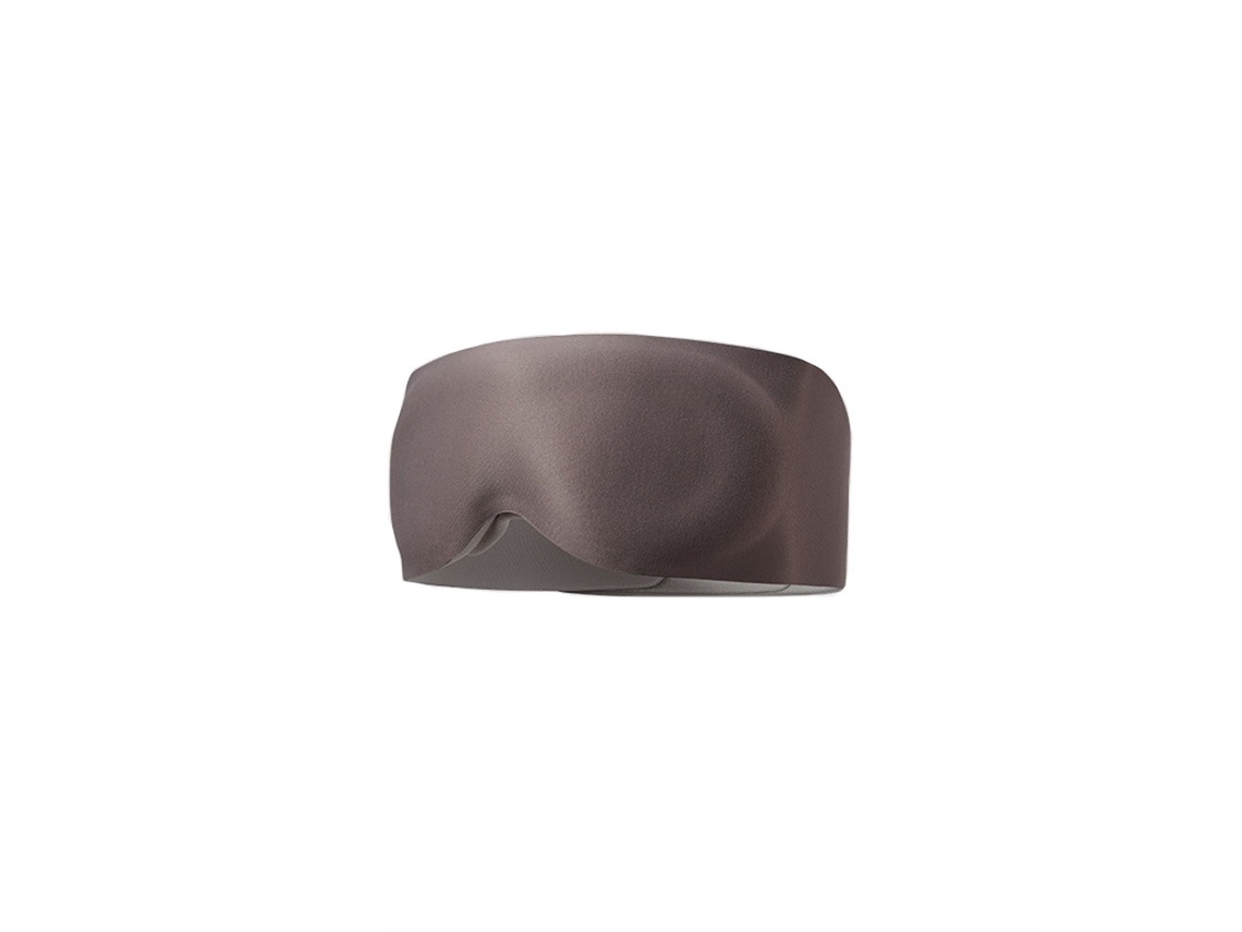 Máscara de Dormir Anatômica de Espuma Viscoelástica, Bloqueio de Luz e Alívio da Fadiga Ocular, Perfeita para Viagens e Relaxamento. Marrom AQUAFORGE