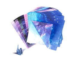 Kit de Papel para Origami 200 Folhas Cores Vivas Dupla Face para Artesanato NEVEANCE