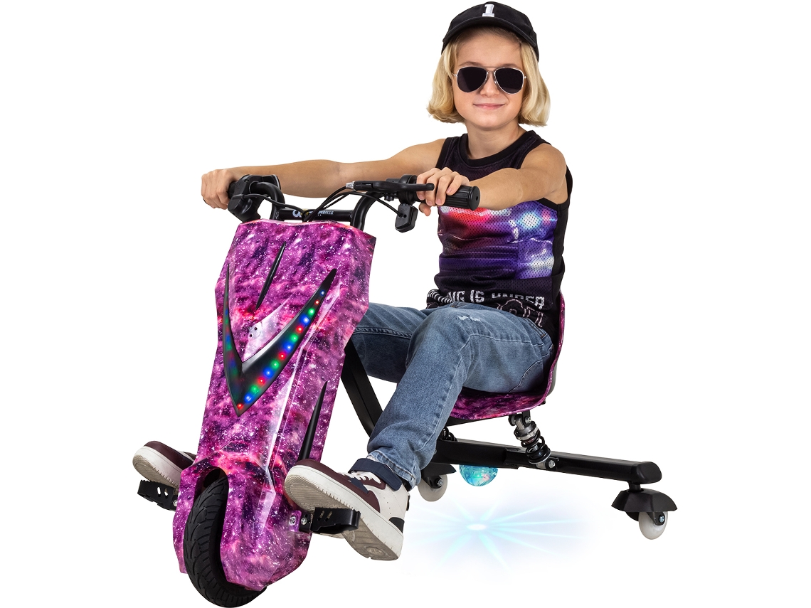 Triciclo Elétrico Infantil Para Drift, Patinete De Drift, Atinge Até 15 Km/h, Velocidade Controlável Por Acelerador,