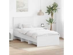 Vidaxl Estrutura Da Cama Branco 80 X 200 Cm Derivados De Madeira