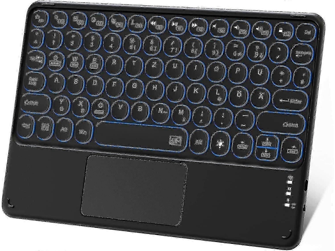 Teclado Bluetooth com Touchpad Recarregável Sem Fio TAISHENGDA