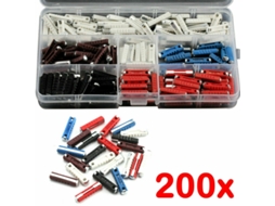Fusível Combinado 200 Peças Fusível Torpedo Cerâmico 5a 8a 16a 25a 40a Perfet Slowmoose