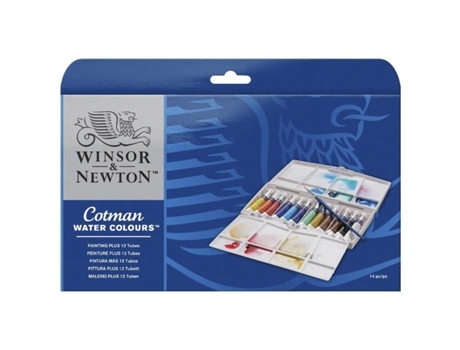 Aguarela Cotman Conjunto Plus 12 Tubos