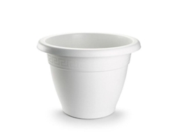 Maceta Redonda 14,5x14,5x10,5 Cm Blanca 1132501 Plasticforte