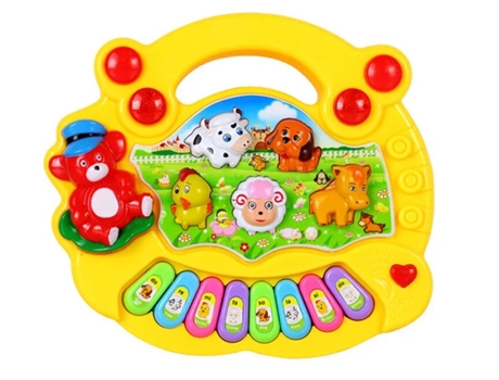 Brinquedos de Piano Musical para Crianças Instrumentos Musicais de Desenvolvimento Educacional Amarelo LUGA