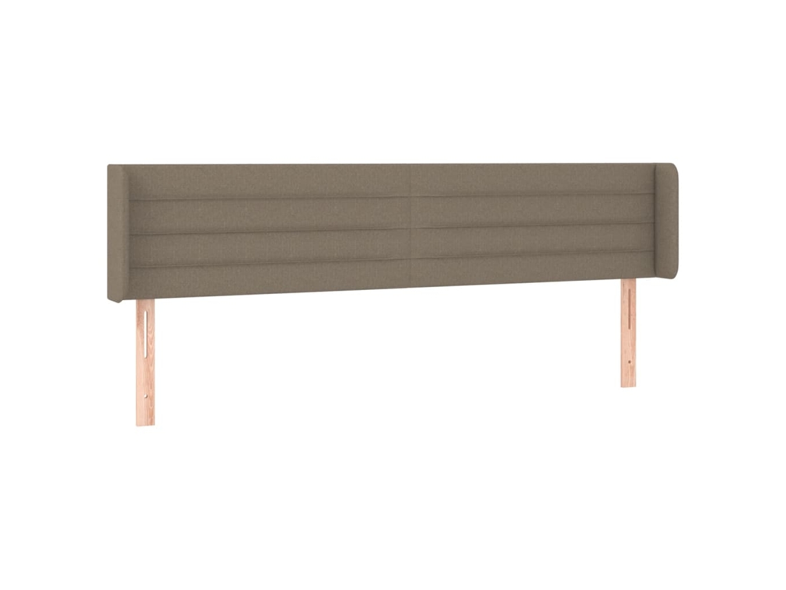 Headboard, Headboards Vidaxl Cinzento-acastanhado Tecido (183 X 16 X 78/88 Cm)