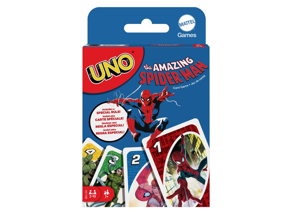 Jogo de cartas Marvel Spiderman One da Mattel