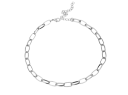 Colar Choker Feminino Metálico Brilhante