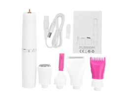 2026 depiladora Eléctrica Multifuncional 4 En 1 para Mujer Afeitadora de Pelo Corporal (blanca)