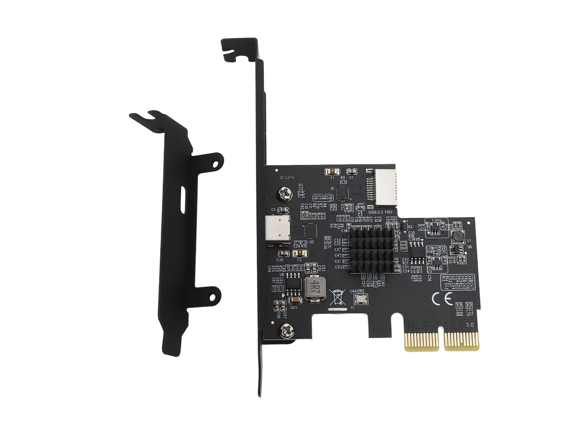 Placa De Expansão Usb 3.2 Gen2 Pcie 2x Com Suporte Type C/e Para Chip Asm3142
