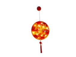 Laxiscreed Lâmpada Led De Festival Chinesa Com Lanterna Vermelha Decorativa Para Quarto