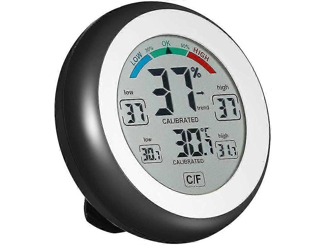 Higrômetro Digital, Termômetro De Interior, Higrômetro Com Exibição De Temperatura Ambiente Máxima E Mínima, Termômetro Preciso Para Montagem Na