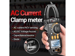 Pinza Amperimétrica Digital Aneng Pn107 4000 Counts Multímetro Ncv Cat Ii 600v