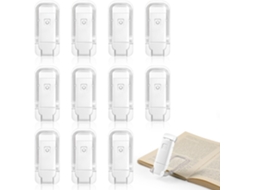 Vzznn Pacote Com 12 Luminárias De Leitura Recarregáveis Para Ler Na Cama, Luminárias De Leitura Com Clipe E