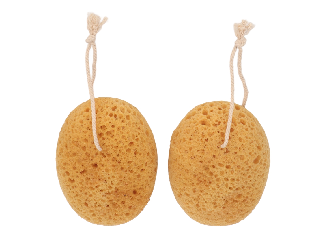 Peças De Esponja De Banho Exfoliante Corporal, Macia Para Pele Suave E Textura Áspera Vante