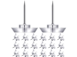 Conjunto de 50 Tachinhas Transparentes Lifkome em Formato de Estrela para Quadro