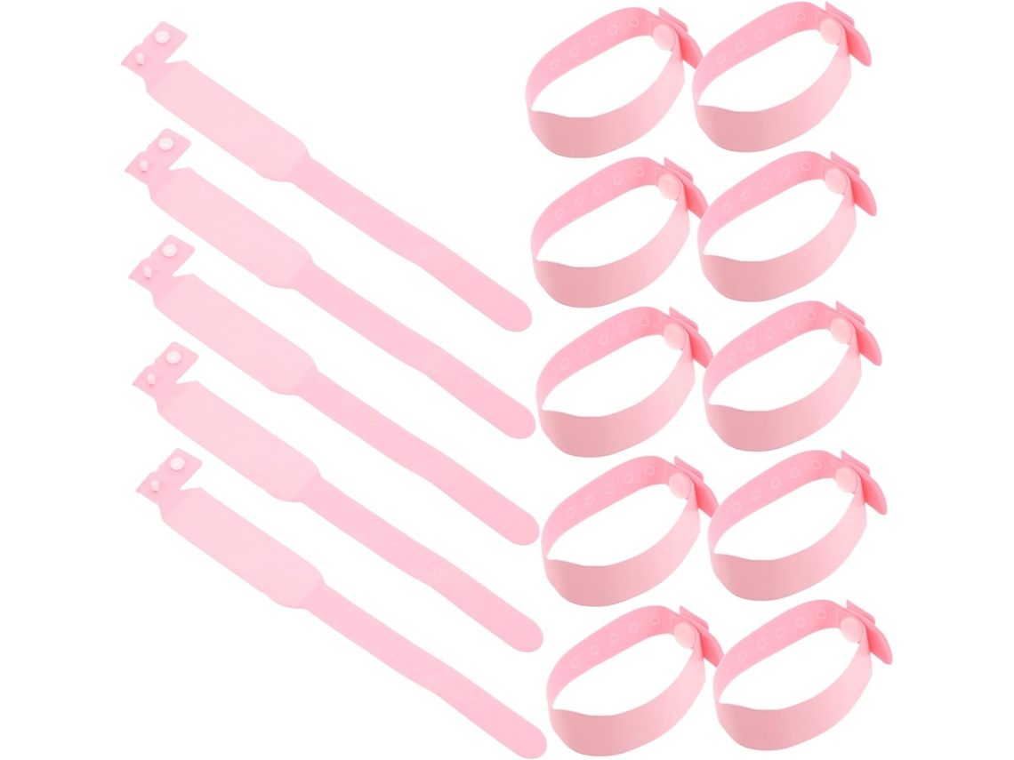 Pulseiras De Identificação Hospitalar Jojofuny Em Pvc Macio E Gravável, 100% Descartáveis Para Recém Nascidos, Ideais
