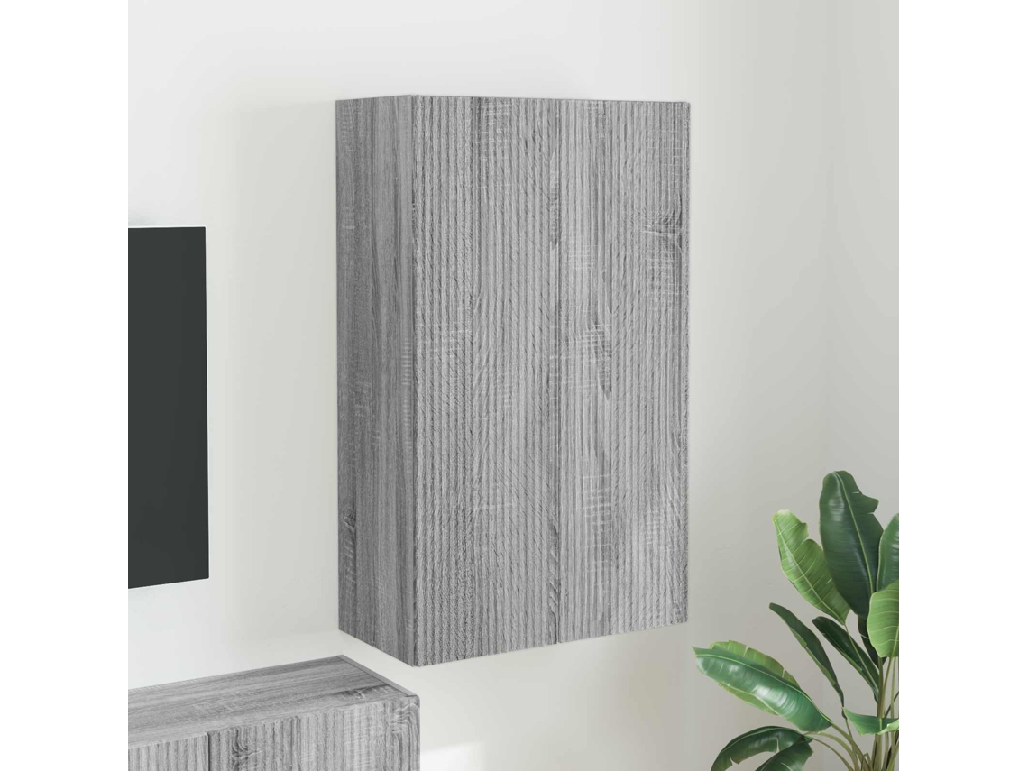 Vidaxl Armário de Tv de Parede Cinza Sonoma 59,5 X 31 X 100 Cm
